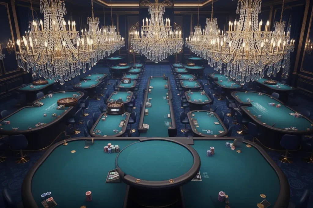 Ảnh minh hoạ sảnh casino cho mục tổng quan casino 33WIN