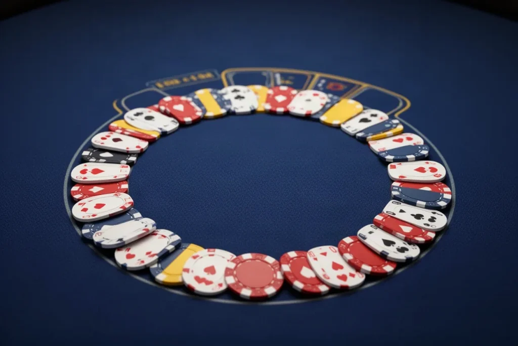 Ảnh minh hoạ vòng chip chia lượt cho mục luật chơi game bài 33WIN
